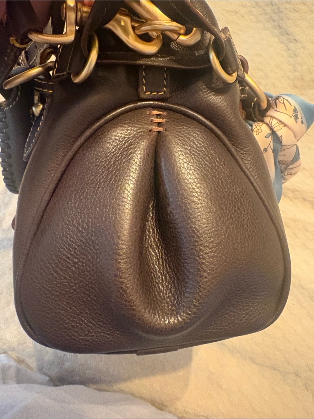 Dooney and Bourke Florentine Mini Satchel in Brown Tmoro NWT - Picture 9 of 14